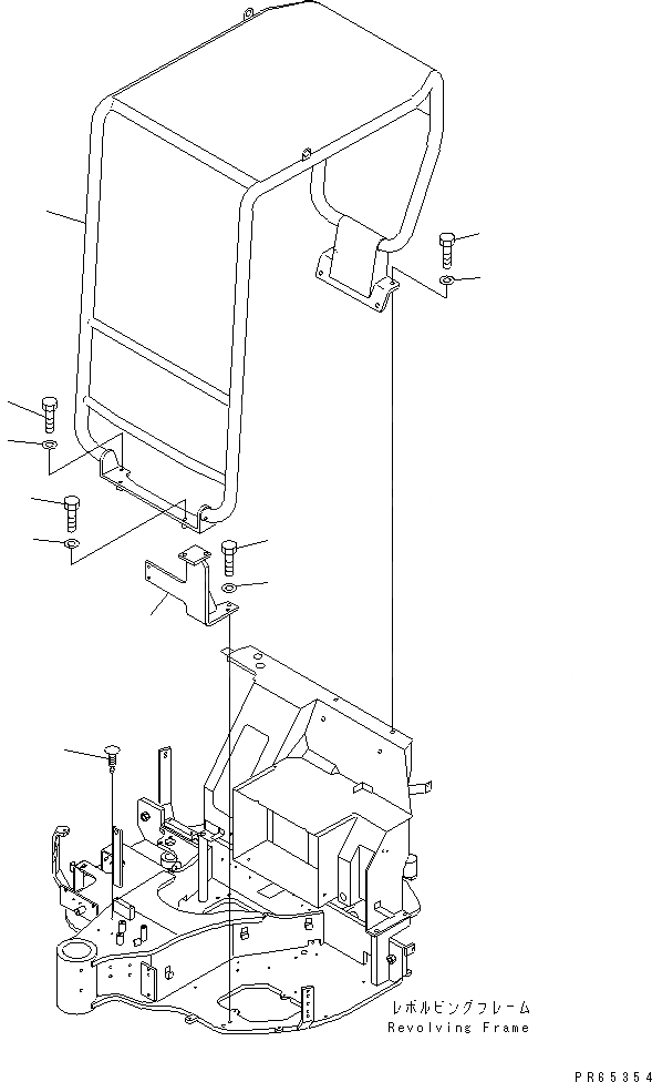 Схема запчастей Komatsu PC30MR-1 - TOPS НАВЕС (GLOBAL DESIGN СПЕЦ-Я.)(№-) КАБИНА ОПЕРАТОРА И СИСТЕМА УПРАВЛЕНИЯ