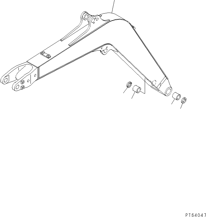 Схема запчастей Komatsu PC30MR-1 - СТРЕЛА (GLOBAL DESIGN СПЕЦ-Я.)(№-) РАБОЧЕЕ ОБОРУДОВАНИЕ