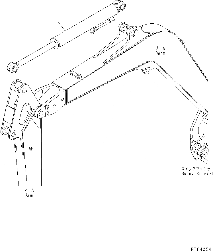 Схема запчастей Komatsu PC30MR-1 - ЦИЛИНДР РУКОЯТИ(GLOBAL DESIGN СПЕЦ-Я.)(№-) РАБОЧЕЕ ОБОРУДОВАНИЕ