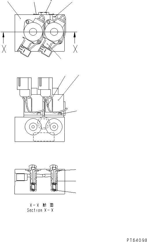 Схема запчастей Komatsu PC30MR-1 - E.P.C. КЛАПАН (ВНУТР. ЧАСТИ) ОСНОВН. КОМПОНЕНТЫ И РЕМКОМПЛЕКТЫ