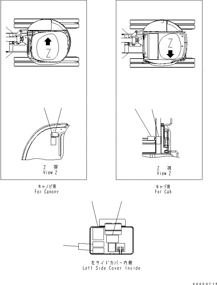 Схема запчастей Komatsu PC30MR-2-A - МАРКИРОВКА (OPERATING ПЛАСТИНА) (WAY PATTERN) МАРКИРОВКА