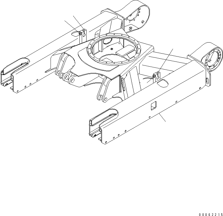 Схема запчастей Komatsu PC30MR-2 - ГУСЕНИЧНАЯ РАМА(№877-) ХОДОВАЯ