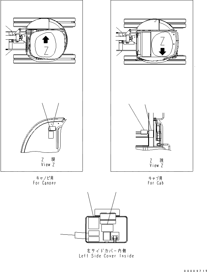 Схема запчастей Komatsu PC30MR-2-B - МАРКИРОВКА (OPERATING ПЛАСТИНА) (WAY PATTERN) МАРКИРОВКА