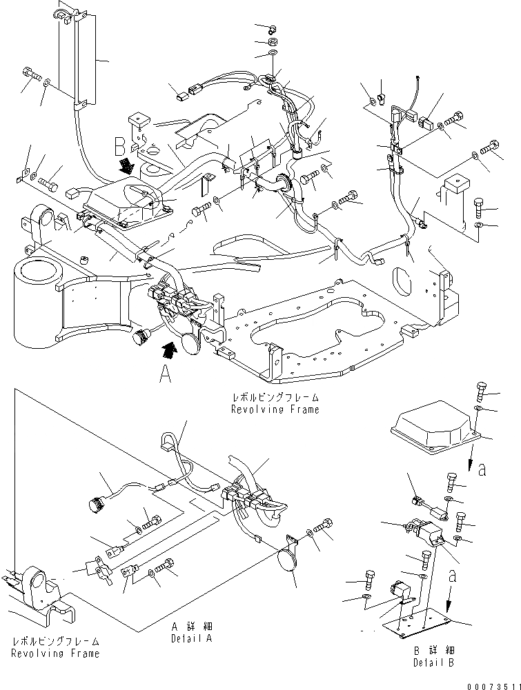 Схема запчастей Komatsu PC30MR-3 - ЭЛЕКТРОПРОВОДКА (КАБИНА)(№-) ЭЛЕКТРИКА