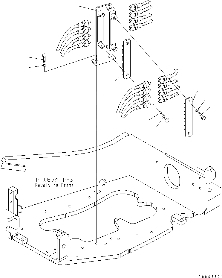 Схема запчастей Komatsu PC30MR-3 - PPC ЛИНИЯ СОЕД-Е(№-) ГИДРАВЛИКА