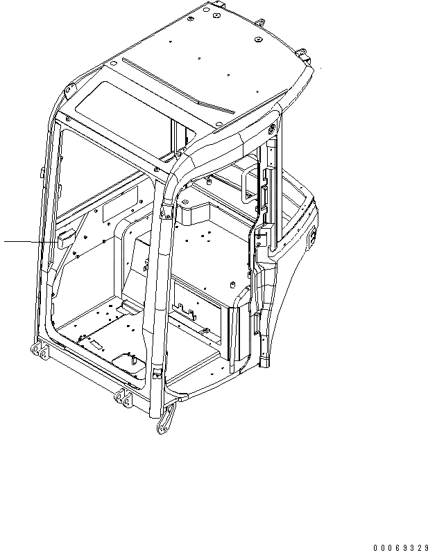 Схема запчастей Komatsu PC30MR-3 - ПЕПЕЛЬНИЦА (КАБИНА)(№-) КАБИНА ОПЕРАТОРА И СИСТЕМА УПРАВЛЕНИЯ