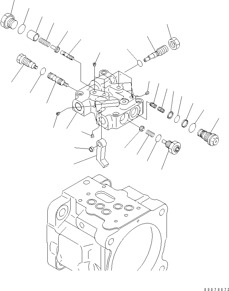 Схема запчастей Komatsu PC30MR-3 - ОСНОВН. НАСОС (/)(№-) ОСНОВН. КОМПОНЕНТЫ И РЕМКОМПЛЕКТЫ