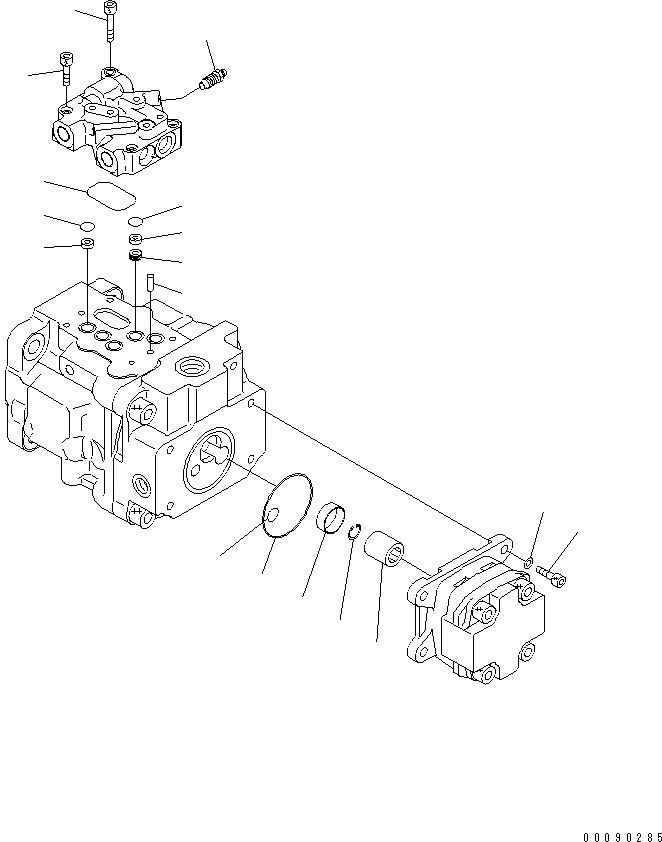 Схема запчастей Komatsu PC30MR-3 - ОСНОВН. НАСОС (/)(№-) ОСНОВН. КОМПОНЕНТЫ И РЕМКОМПЛЕКТЫ