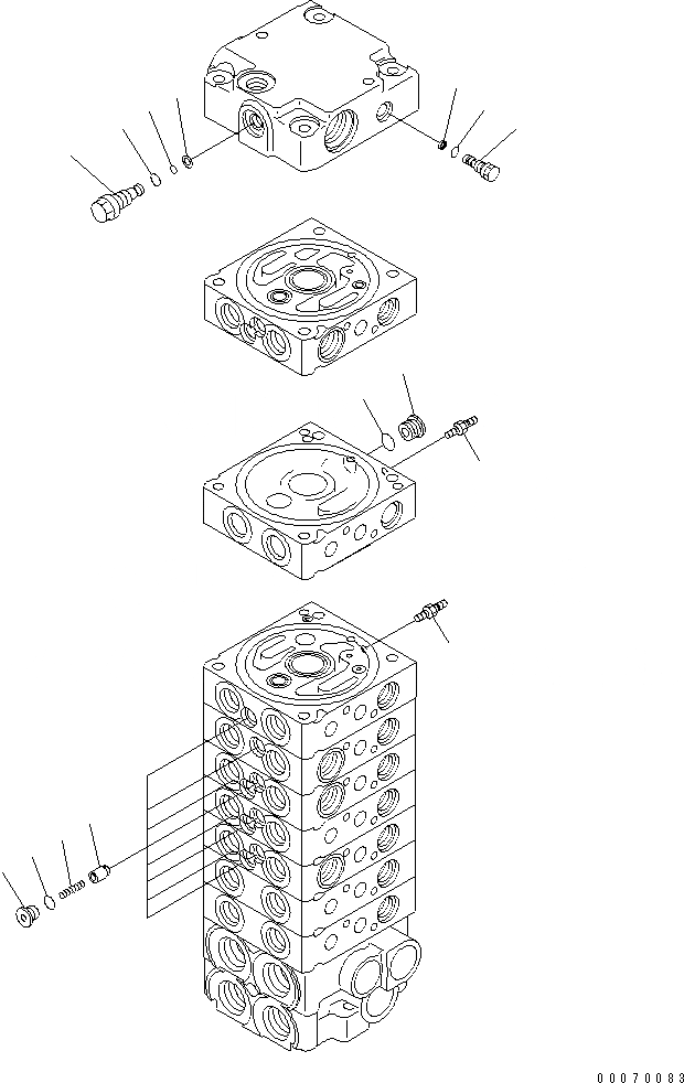 Схема запчастей Komatsu PC30MR-3 - ОСНОВН. КЛАПАН (9-КЛАПАН) (7/)(№-) ОСНОВН. КОМПОНЕНТЫ И РЕМКОМПЛЕКТЫ