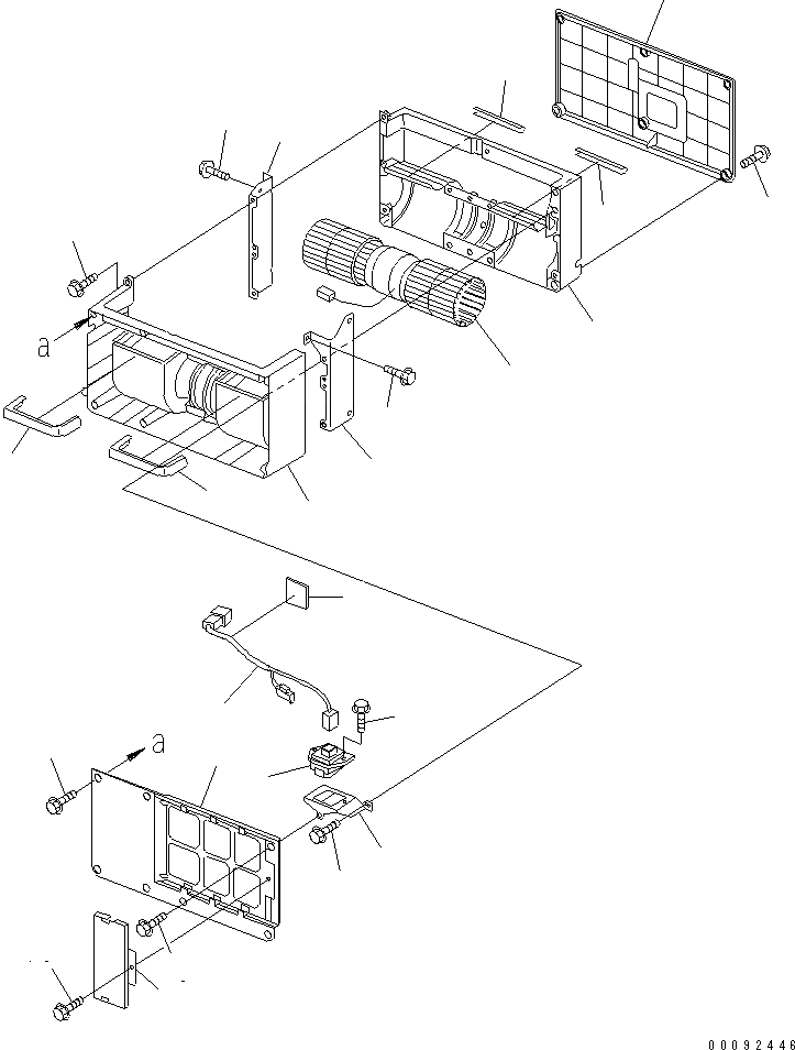 Схема запчастей Komatsu PC30MR-3 - ОТОПИТЕЛЬ (ВНУТР. ЧАСТИ) (/)(№-) ОСНОВН. КОМПОНЕНТЫ И РЕМКОМПЛЕКТЫ