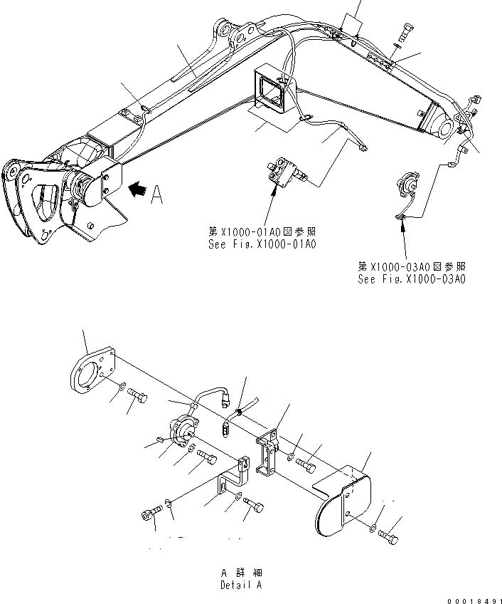 Схема запчастей Komatsu PC30MR-2-D - РУКОЯТЬ CRANE (РУКОЯТЬ ДАТЧИК) СПЕЦ. ОПЦИИ