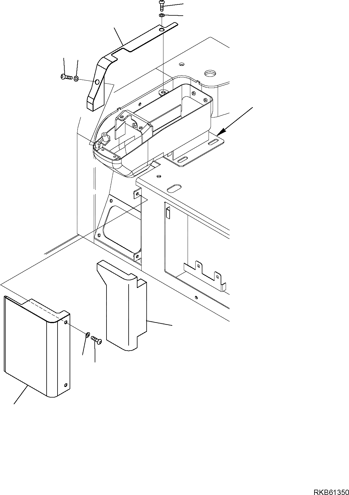 Схема запчастей Komatsu PC30MR-2 - КАБИНА КРЫШКИ (КОНДИЦ.) ЧАСТИ КОРПУСА И КАБИНА