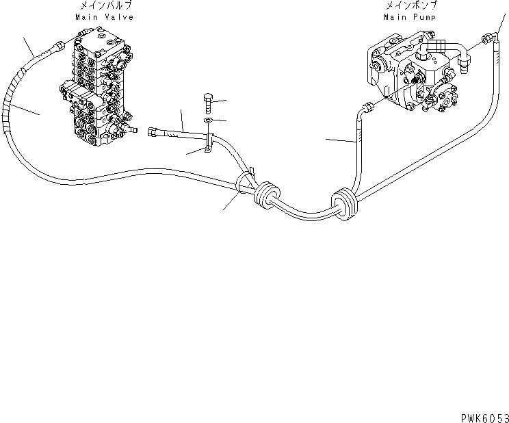 Схема запчастей Komatsu PC30R-8 - L.S. ЛИНИЯ ГИДРАВЛИКА