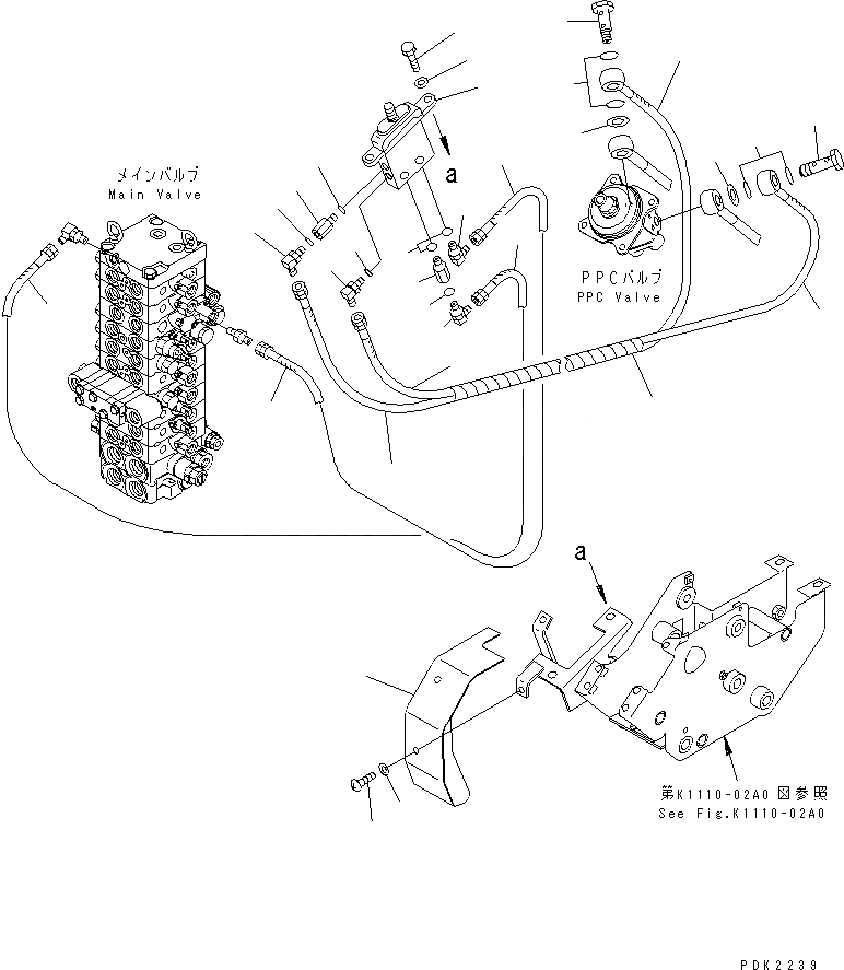 Схема запчастей Komatsu PC30R-8 - ОСНОВН. КОНСТРУКЦИЯ (PIROT КЛАПАН) (ДЛЯ PAT И ATTCHMENT) КАБИНА ОПЕРАТОРА И СИСТЕМА УПРАВЛЕНИЯ