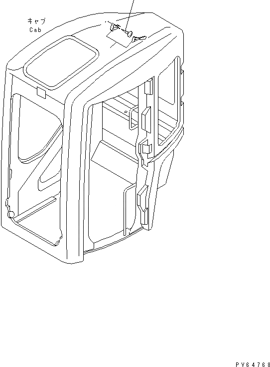 Схема запчастей Komatsu PC30UU-3 - КАБИНА (8/) (МОЛОТ) КАБИНА ОПЕРАТОРА И СИСТЕМА УПРАВЛЕНИЯ