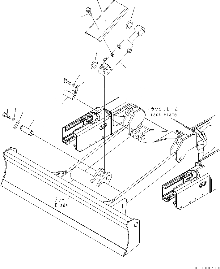 Схема запчастей Komatsu PC30UU-3 - ЦИЛИНДР ПОДЪЕМА ОТВАЛА И COVER(№9-) РАБОЧЕЕ ОБОРУДОВАНИЕ