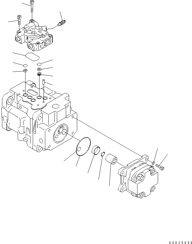 Схема запчастей Komatsu PC30UU-3 - ОСНОВН. НАСОС (/)(№9-) ОСНОВН. КОМПОНЕНТЫ И РЕМКОМПЛЕКТЫ