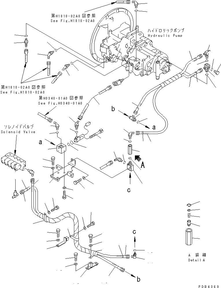 Схема запчастей Komatsu PC340-6K - ЛИНИЯ LS(ЛИНИЯ НАСОСА И E.P.C. КЛАПАН)(№K-K999) ГИДРАВЛИКА