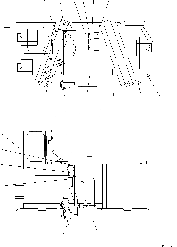 Схема запчастей Komatsu PC340-6K - КОНДИЦ. ВОЗДУХА В СБОРЕ(№K-K999) КАБИНА ОПЕРАТОРА И СИСТЕМА УПРАВЛЕНИЯ