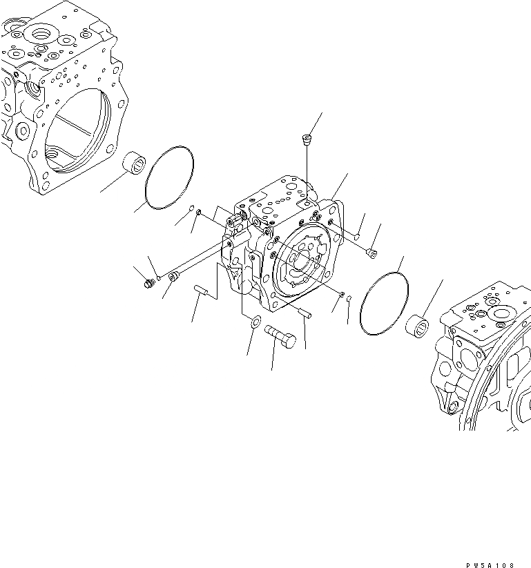 Схема запчастей Komatsu PC340LC-7K - ОСНОВН. НАСОС (/) ОСНОВН. КОМПОНЕНТЫ И РЕМКОМПЛЕКТЫ