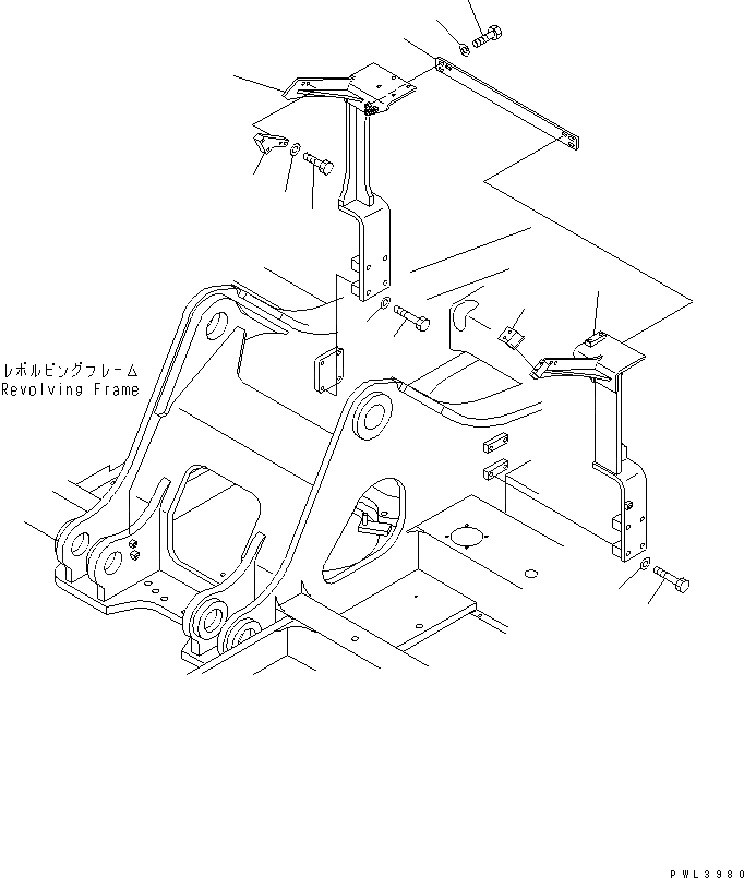 Схема запчастей Komatsu PC340LC-6K - НАВЕСНОЕ ОБОРУД-Е(№K-) ГИДРАВЛИКА