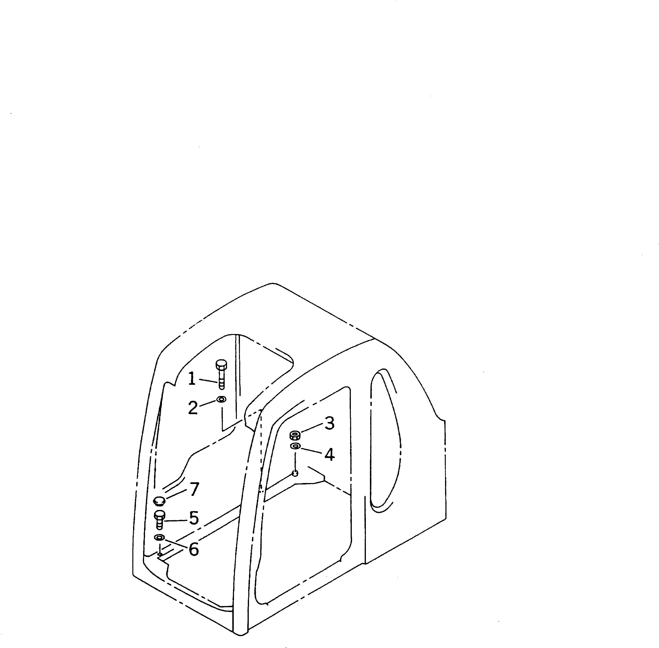 Схема запчастей Komatsu PC340LC-6K - КАБИНА (ЧАСТИ Д/УСТАНОВКИ) КАБИНА ОПЕРАТОРА И СИСТЕМА УПРАВЛЕНИЯ