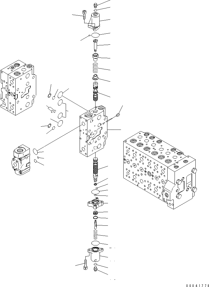 Схема запчастей Komatsu PC340LC-7K-E0 - ОСНОВН. КЛАПАН (-АКТУАТОР) (/) ОСНОВН. КОМПОНЕНТЫ И РЕМКОМПЛЕКТЫ