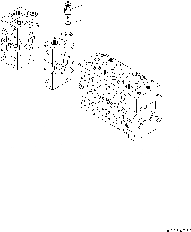 Схема запчастей Komatsu PC340LC-7K-E0 - ОСНОВН. КЛАПАН (-АКТУАТОР) (9/) ОСНОВН. КОМПОНЕНТЫ И РЕМКОМПЛЕКТЫ