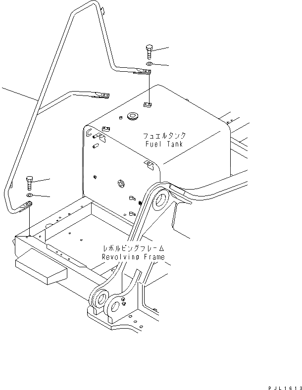 Схема запчастей Komatsu PC340LC-6K-J - HANDRAIL ЧАСТИ КОРПУСА