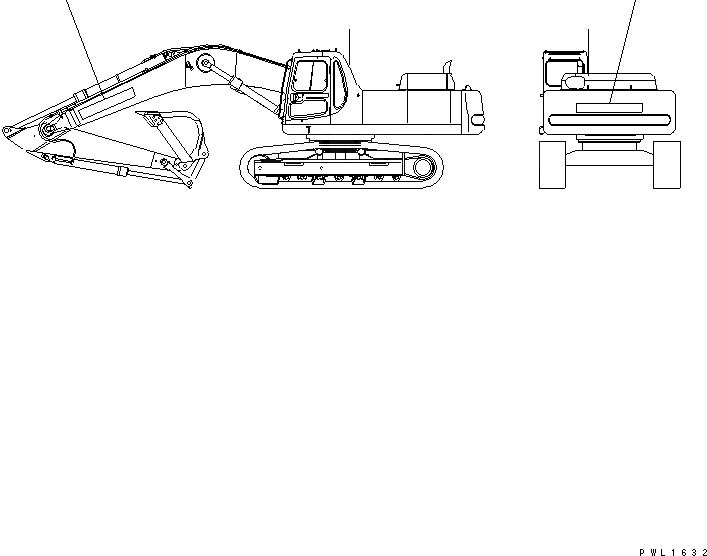 Схема запчастей Komatsu PC340LC-6K-J - ЛОГОТИП (KOMATSU) МАРКИРОВКА