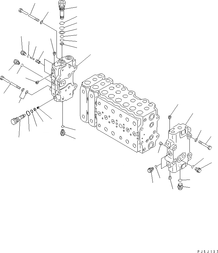 Схема запчастей Komatsu PC350-6Z - ОСНОВН. КЛАПАН (-АКТУАТОР) (/)(№-999) ОСНОВН. КОМПОНЕНТЫ И РЕМКОМПЛЕКТЫ