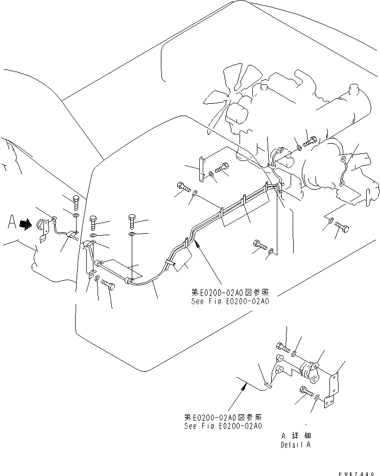 Схема запчастей Komatsu PC350-6 - ЭЛЕКТРОПРОВОДКА (ПРОВОДКА СТАРТЕРА)(№-) ЭЛЕКТРИКА