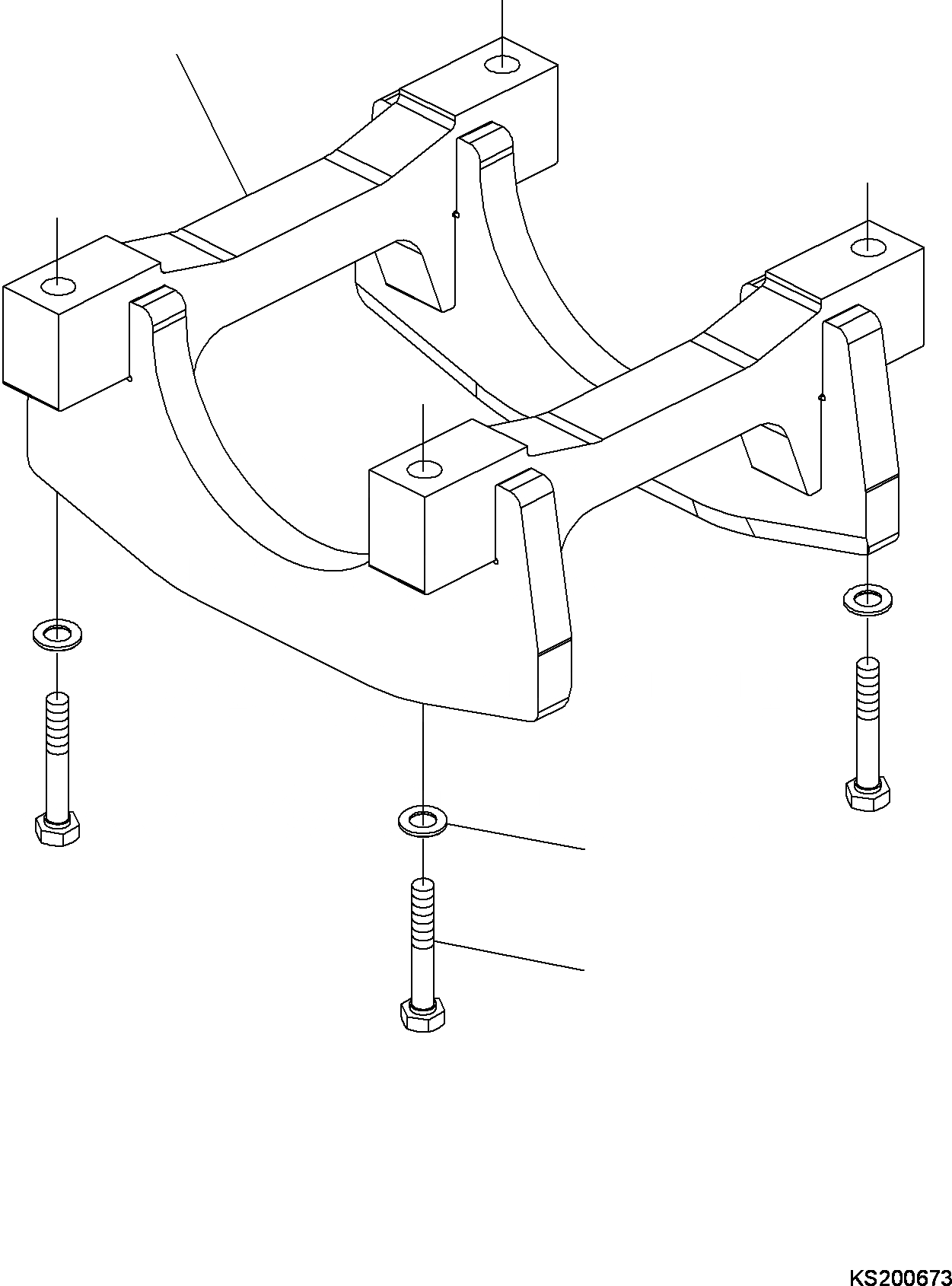 Схема запчастей Komatsu PC350LC - ГУСЕНИЦЫ GUIDE - HWG 