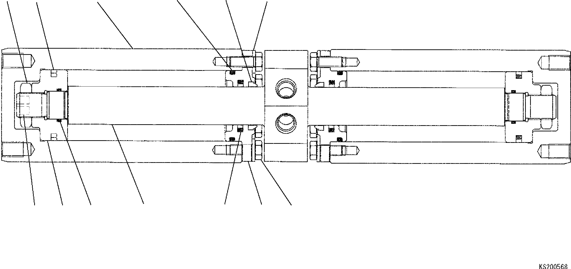 Схема запчастей Komatsu PC350LC - БЫСТРОСЪЕМН. МЕХАНИЗМ ЦИЛИНДР (ВНУТР. ЧАСТИ) 