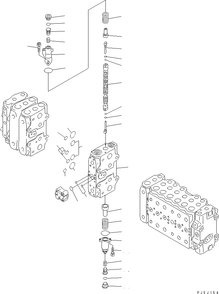 Схема запчастей Komatsu PC350LC-6 - ОСНОВН. КЛАПАН (-АКТУАТОР) (/7) (РАЗРУШ. ЗДАНИЙ ПЕРЕДН.)(№-) ОСНОВН. КОМПОНЕНТЫ И РЕМКОМПЛЕКТЫ