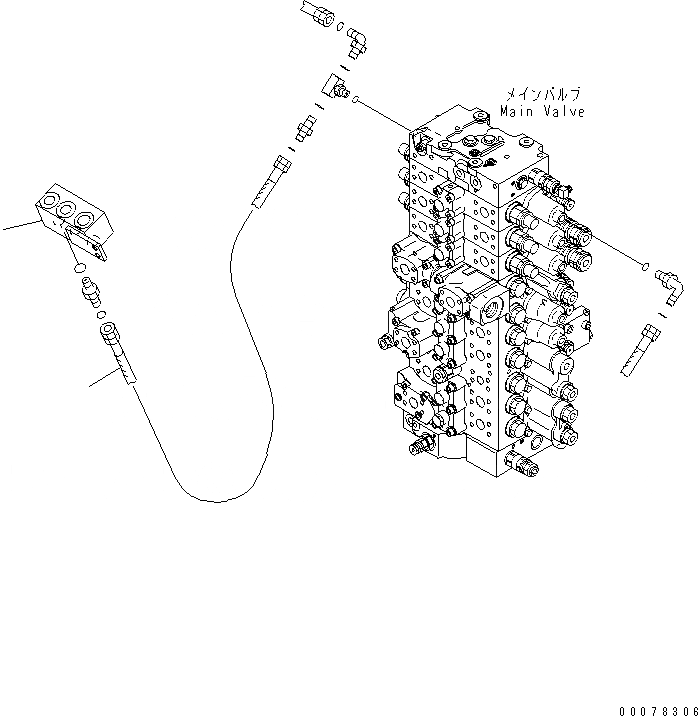 Схема запчастей Komatsu PC350LC-8 - 2-СЕКЦИОНН. СТРЕЛА (КЛАПАН ПЕРЕГРУЗКИ СТРЕЛЫ) (/) (№K8-) T РАБОЧЕЕ ОБОРУДОВАНИЕ