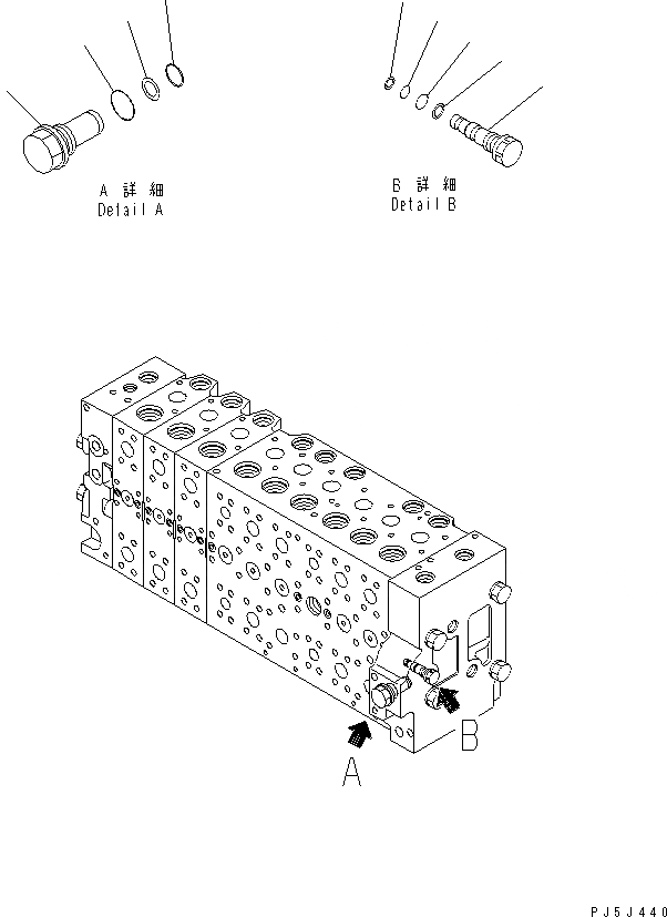 Схема запчастей Komatsu PC350LC-8 - ОСНОВН. КЛАПАН (-АКТУАТОР) (/) Y ОСНОВН. КОМПОНЕНТЫ И РЕМКОМПЛЕКТЫ