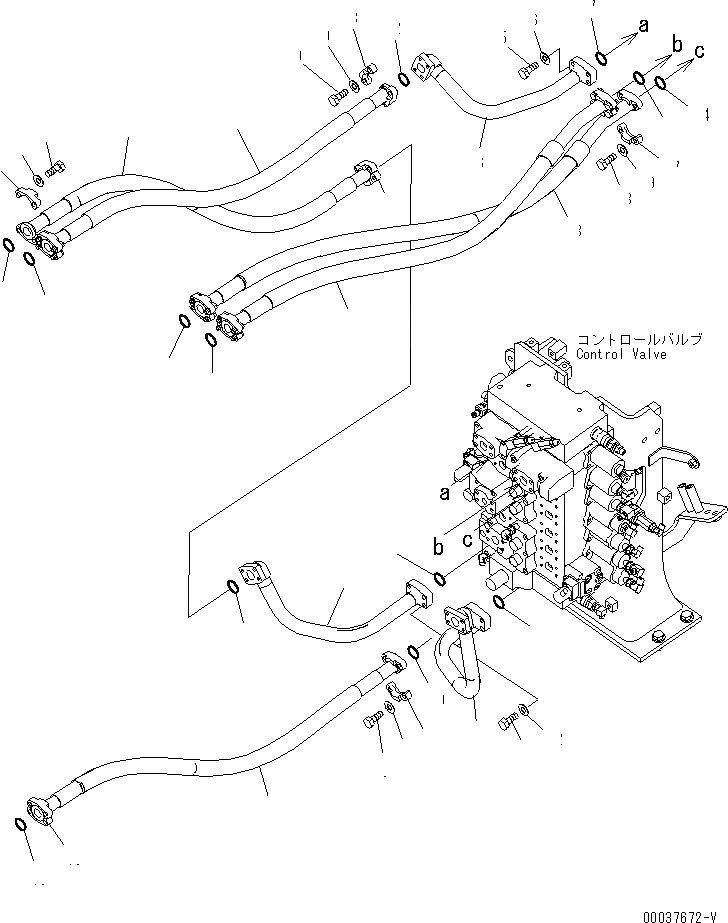 Схема запчастей Komatsu PC350LC-7E0 - РУКОЯТЬ И ЛИНИЯ КОВША ГИДРАВЛИКА
