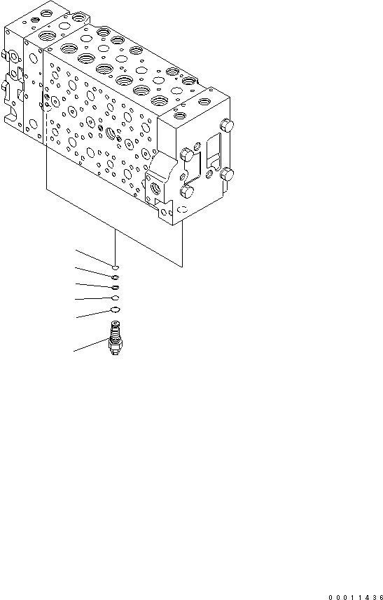 Схема запчастей Komatsu PC350LC-8 - ОСНОВН. КЛАПАН (8/)(№-) ОСНОВН. КОМПОНЕНТЫ И РЕМКОМПЛЕКТЫ