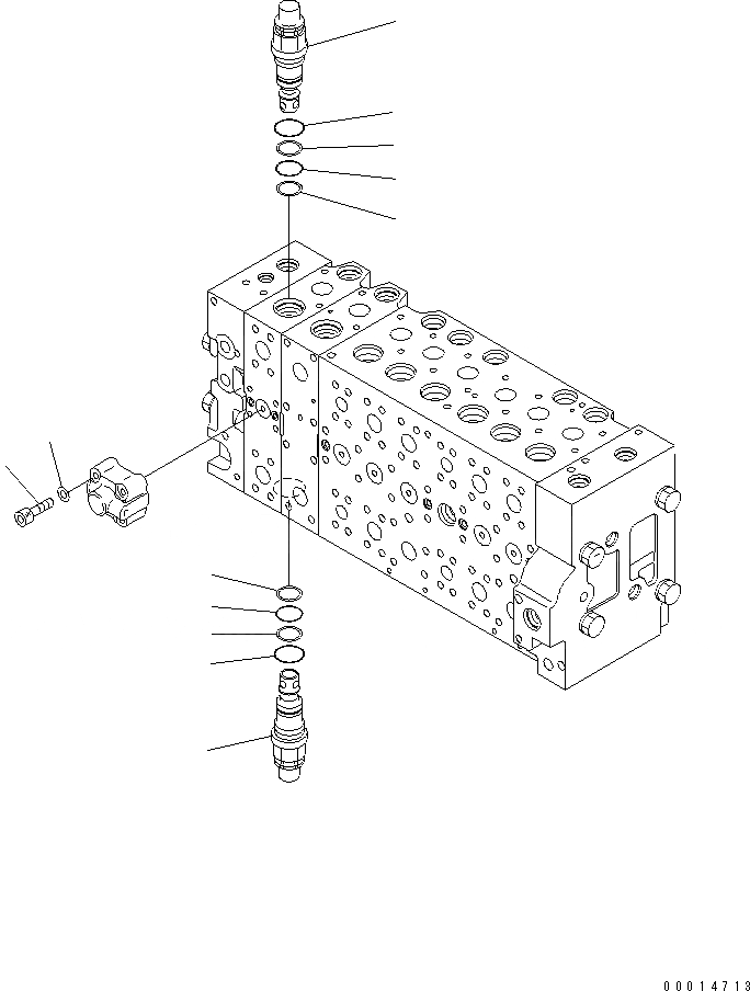 Схема запчастей Komatsu PC350LC-8 - ОСНОВН. КЛАПАН (-АКТУАТОР) (/)(№-) ОСНОВН. КОМПОНЕНТЫ И РЕМКОМПЛЕКТЫ