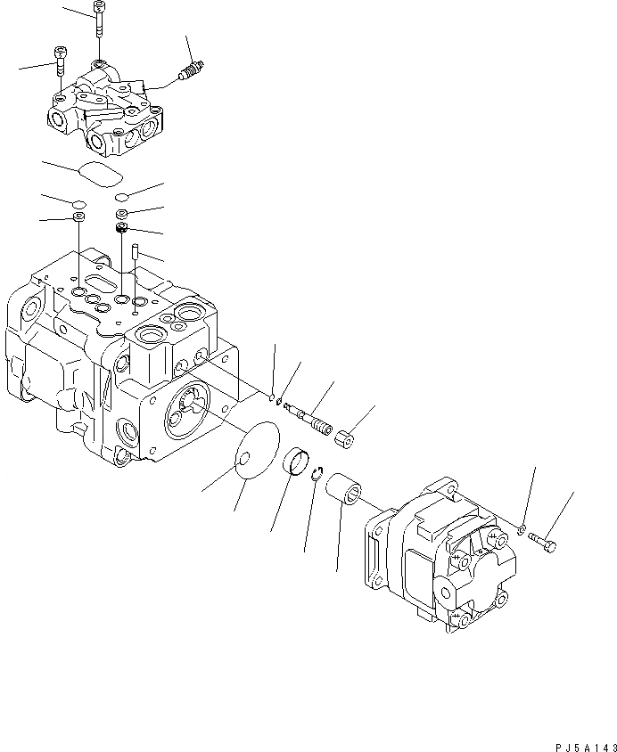 Схема запчастей Komatsu PC35MR-1 - ОСНОВН. НАСОС (/)(№-) ОСНОВН. КОМПОНЕНТЫ И РЕМКОМПЛЕКТЫ