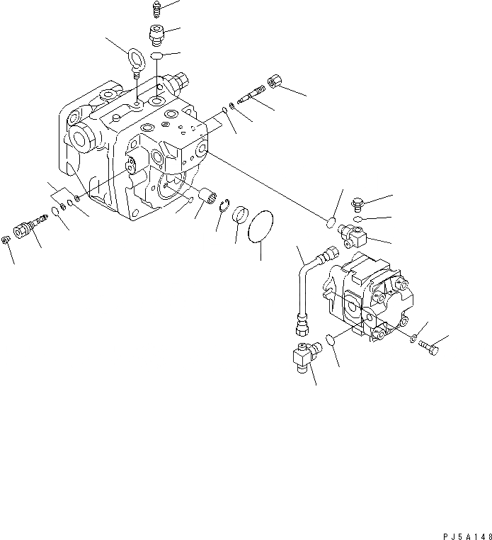 Схема запчастей Komatsu PC35MR-1 - ОСНОВН. НАСОС (/) (С КОНДИЦИОНЕРОМ) ОСНОВН. КОМПОНЕНТЫ И РЕМКОМПЛЕКТЫ