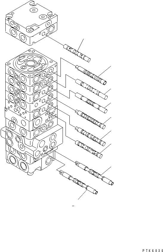 Схема запчастей Komatsu PC35MR-1 - ОСНОВН. КЛАПАН (-КЛАПАН) (/) ОСНОВН. КОМПОНЕНТЫ И РЕМКОМПЛЕКТЫ