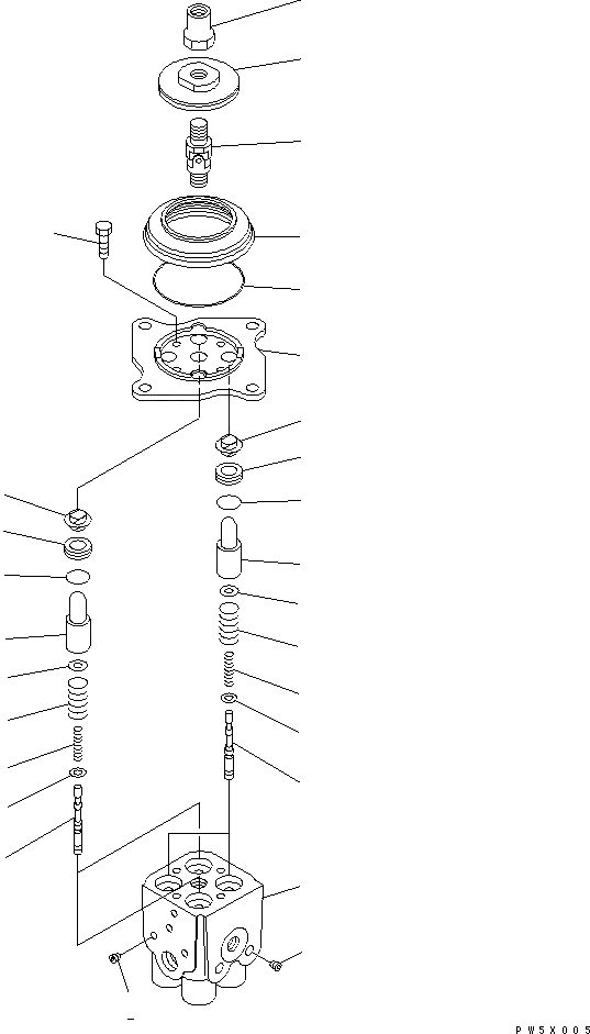Схема запчастей Komatsu PC35MR-1 - P.P.C. КЛАПАН (ДЛЯ РАБОЧ. ОБОРУД-Я) ОСНОВН. КОМПОНЕНТЫ И РЕМКОМПЛЕКТЫ
