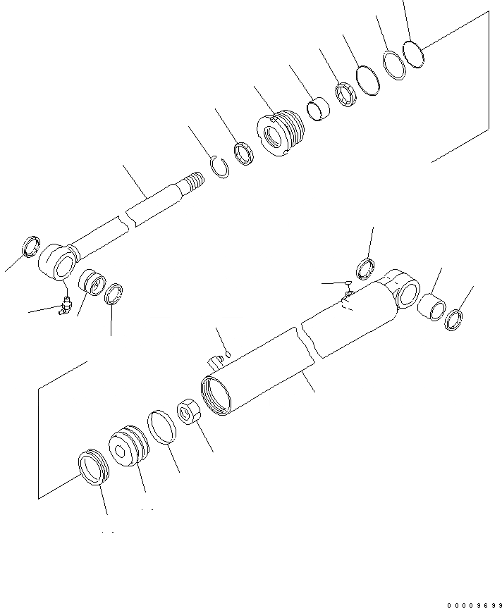 Схема запчастей Komatsu PC35MR-2-B - ЦИЛИНДР ПОВОРОТА СТРЕЛЫ ОСНОВН. КОМПОНЕНТЫ И РЕМКОМПЛЕКТЫ