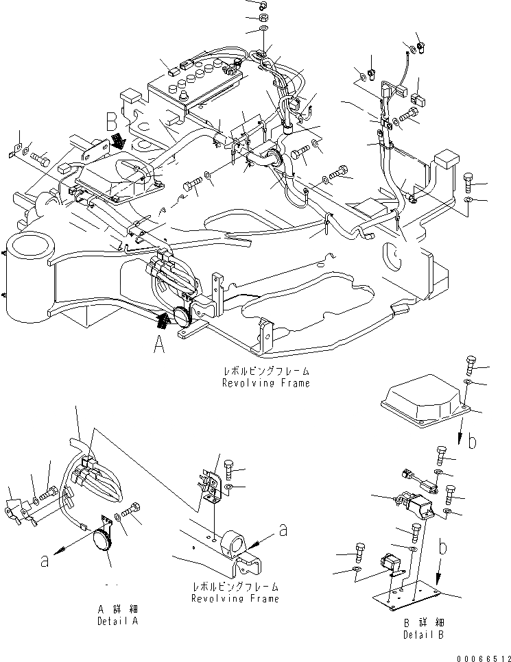 Схема запчастей Komatsu PC35MR-2 - ЭЛЕКТРОПРОВОДКА (НАВЕС)(№9-) ЭЛЕКТРИКА