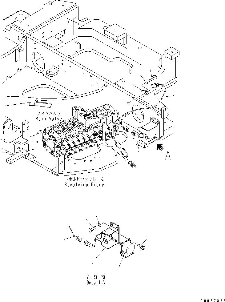 Схема запчастей Komatsu PC35MR-3 - СИГНАЛ ХОДА(№-) ЭЛЕКТРИКА