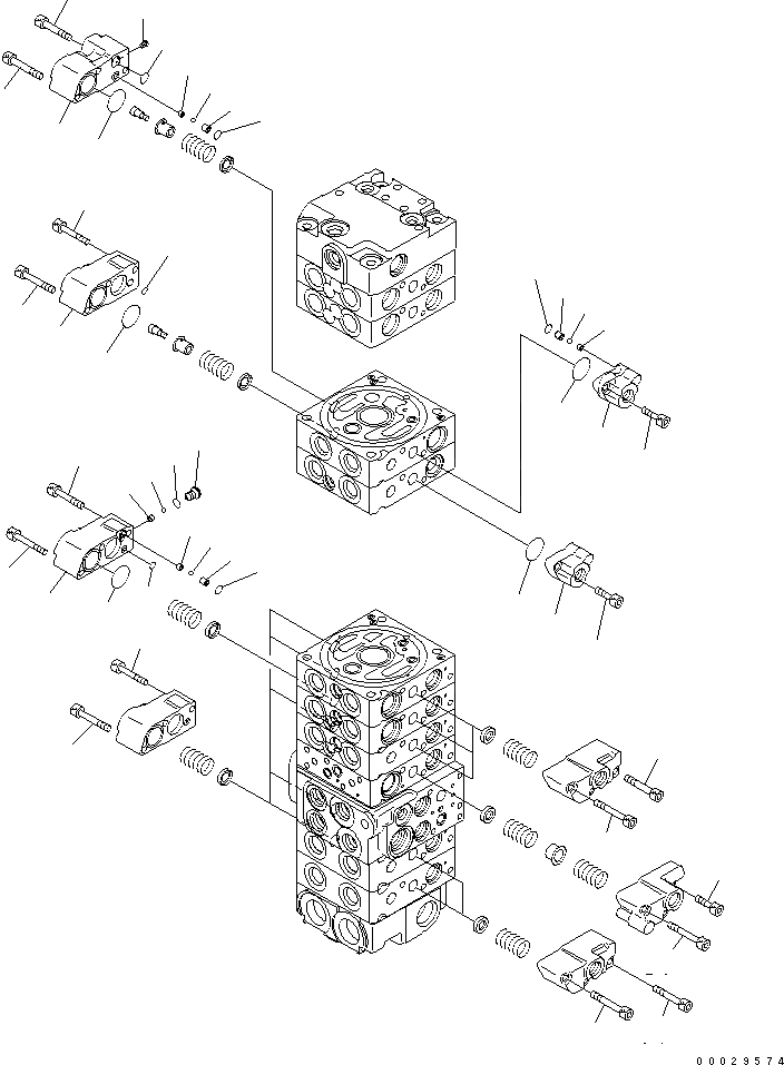 Схема запчастей Komatsu PC35MR-3 - ОСНОВН. КЛАПАН (-КЛАПАН) (/) (ДЛЯ СЕВ. АМЕРИКИ)(№-) ОСНОВН. КОМПОНЕНТЫ И РЕМКОМПЛЕКТЫ