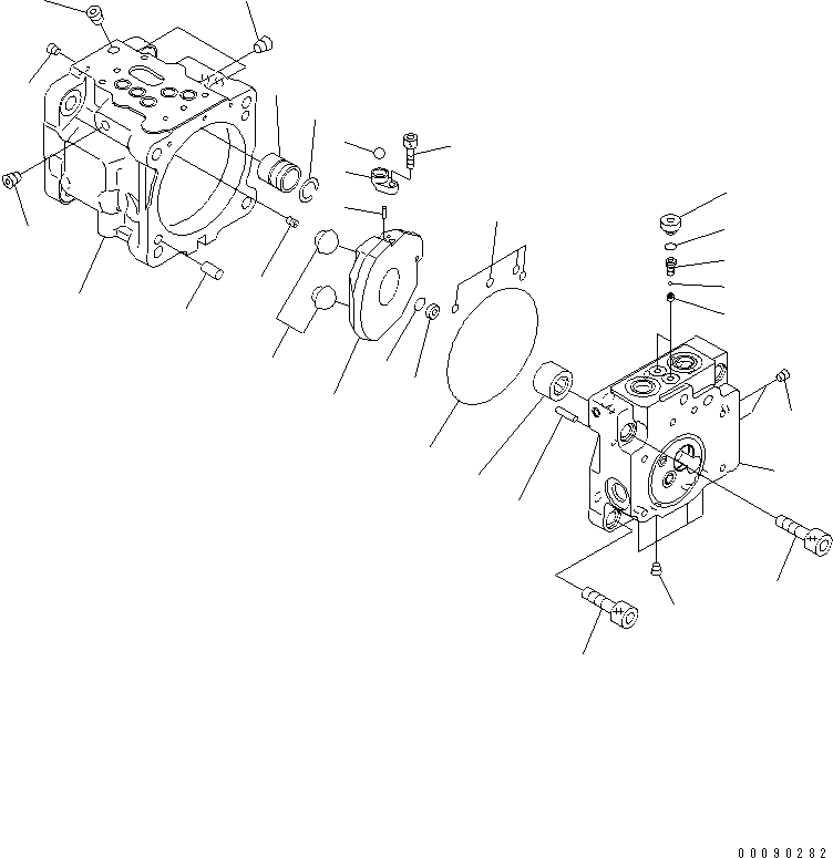 Схема запчастей Komatsu PC35MR-3 - ОСНОВН. НАСОС (/) (С КОНДИЦИОНЕРОМ)(№-) ОСНОВН. КОМПОНЕНТЫ И РЕМКОМПЛЕКТЫ