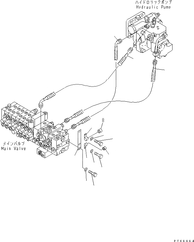 Схема запчастей Komatsu PC35MRX-1A - ЛИНИЯ ПОДАЧИ (ДЛЯ MULTI PATTERN) (ДЛЯ ISO-ЭКСКАВАТ. PATTERN УПРАВЛ-Е)(№-9) ГИДРАВЛИКА